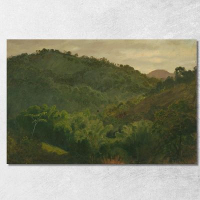 Landscape From Jamaica West Indies Frederic Edwin Church fec31 canvas print 