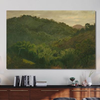 Landscape From Jamaica West Indies Frederic Edwin Church fec31 canvas print 