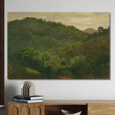 Landscape From Jamaica West Indies Frederic Edwin Church fec31 canvas print 