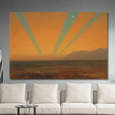 Landscape With Sunset Frederic Edwin Church fec38 canvas print 