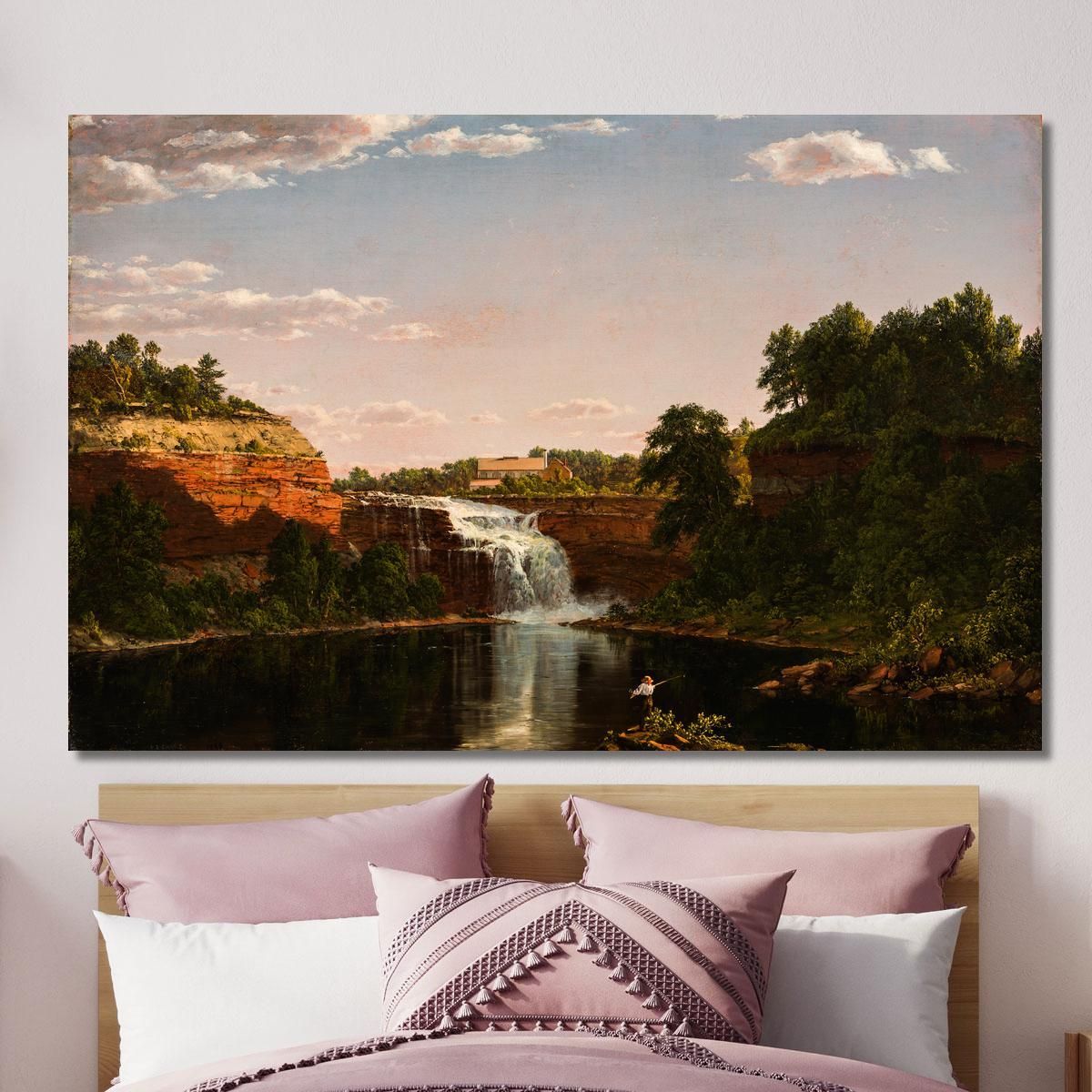 Lower Falls Rochester Frederic Edwin Church fec40 canvas print 