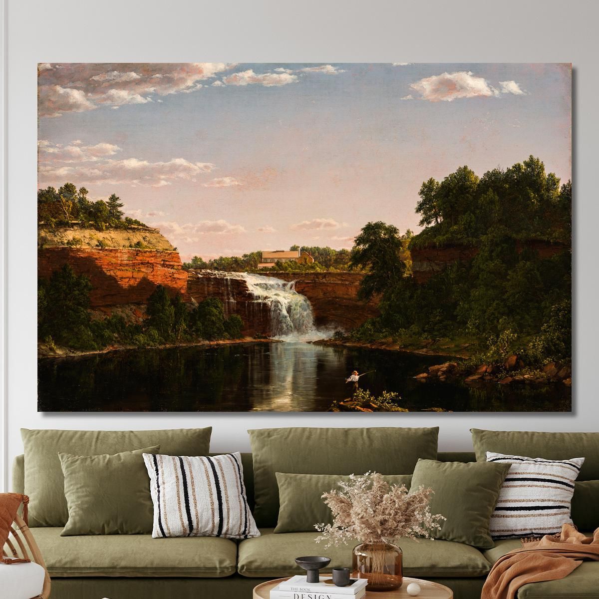 Lower Falls Rochester Frederic Edwin Church fec40 canvas print 