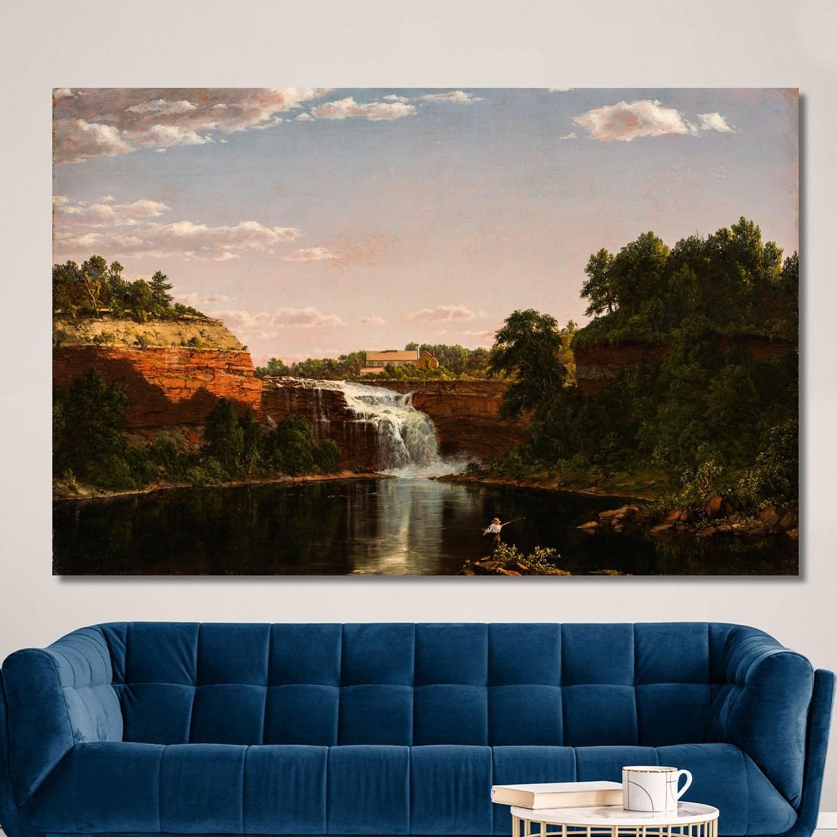Lower Falls Rochester Frederic Edwin Church fec40 canvas print 