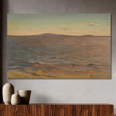 Maine Coast Surf Frederic Edwin Church, fec41 canvas print