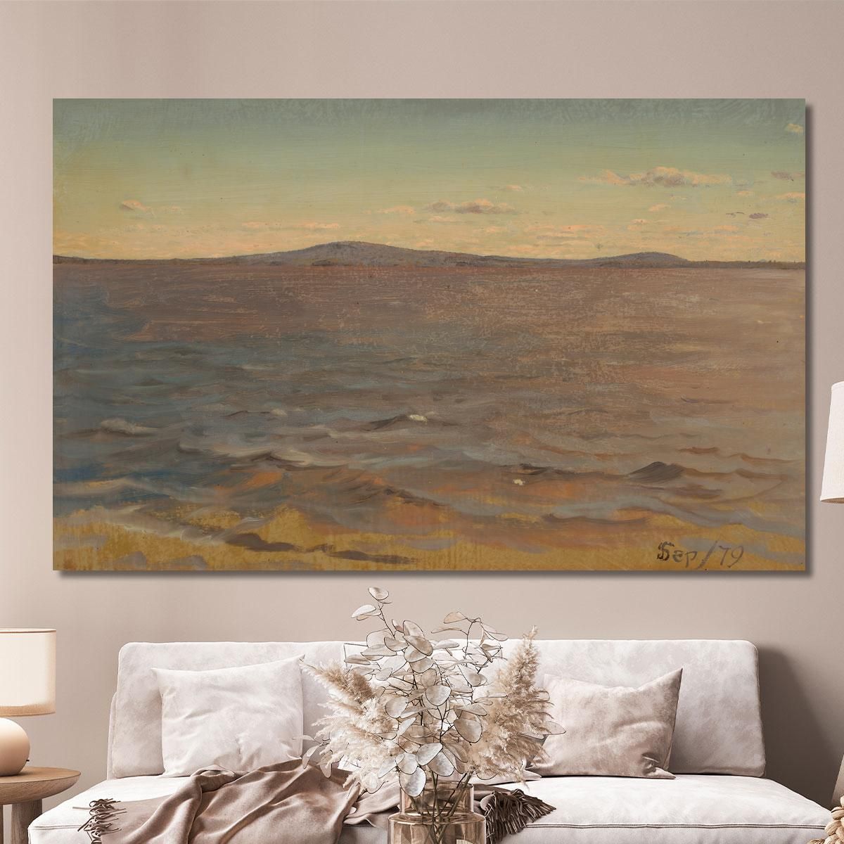 Maine Coast Surf Frederic Edwin Church fec41 canvas print 