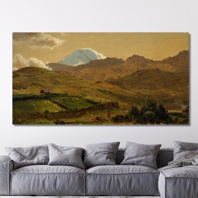Mount Chimborazo Ecuador Frederic Edwin Church fec45 canvas print 