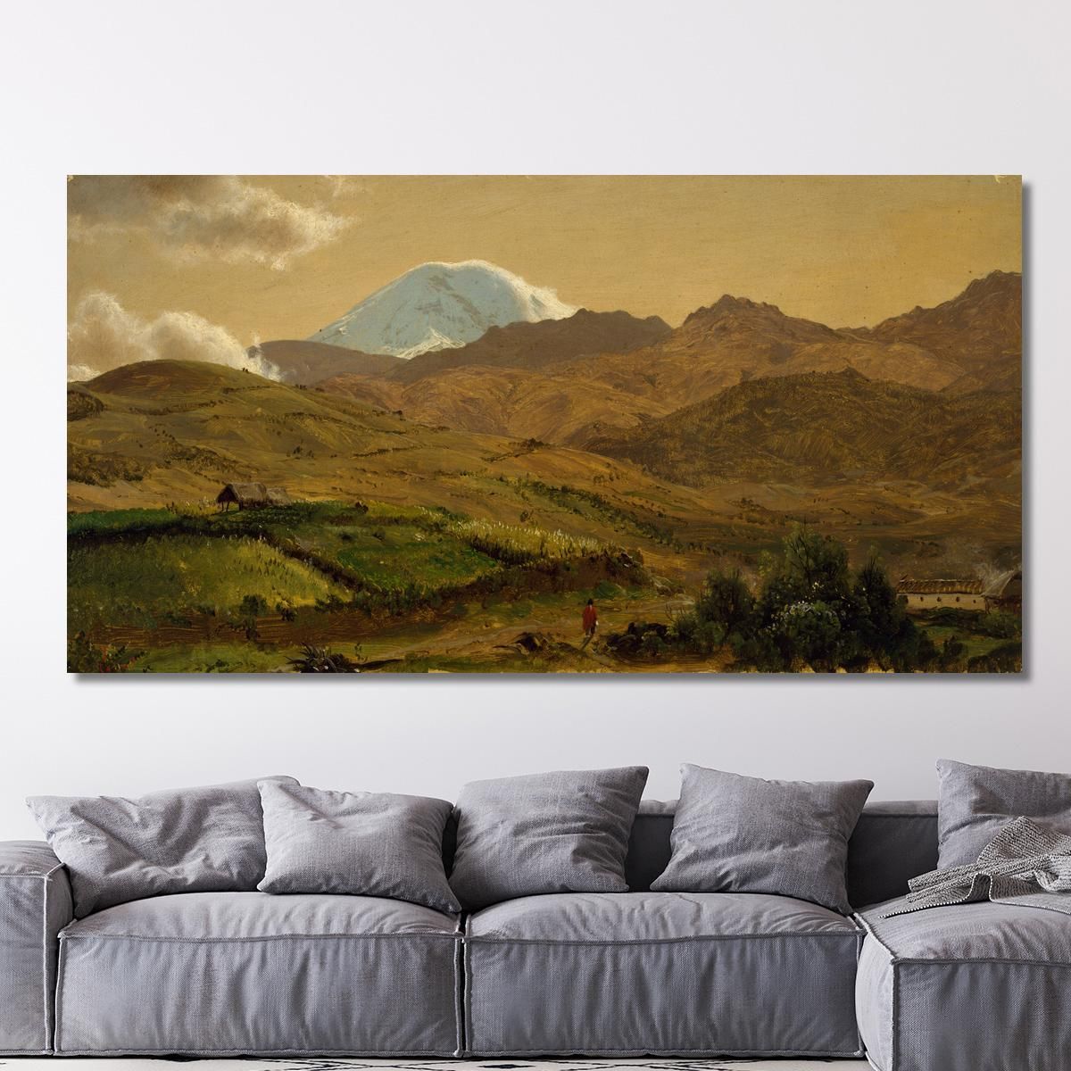 Mount Chimborazo Ecuador Frederic Edwin Church fec45 canvas print 