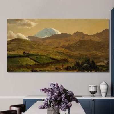 Mount Chimborazo Ecuador Frederic Edwin Church fec45 canvas print 