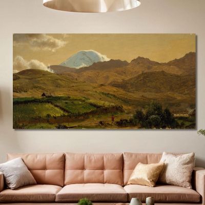 Mount Chimborazo Ecuador Frederic Edwin Church fec45 canvas print 