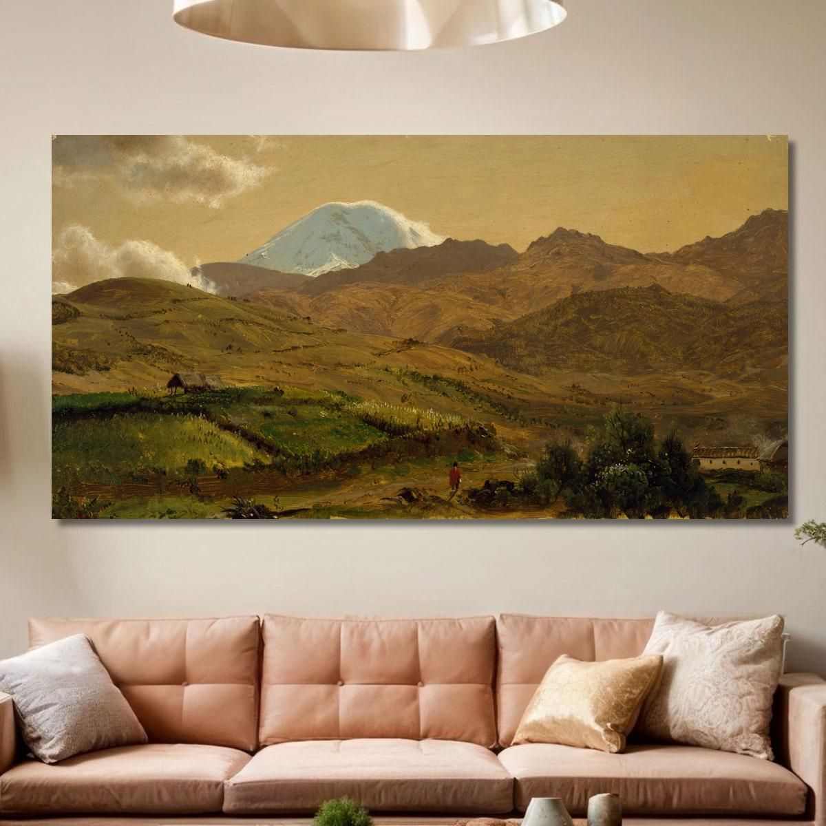 Mount Chimborazo Ecuador Frederic Edwin Church fec45 canvas print 