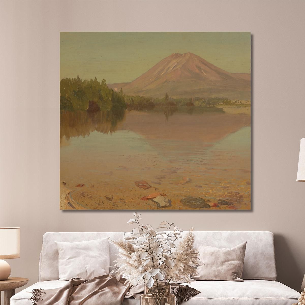 Mt. Katahdin From Lake Katahdin Frederic Edwin Church fec53 canvas print 