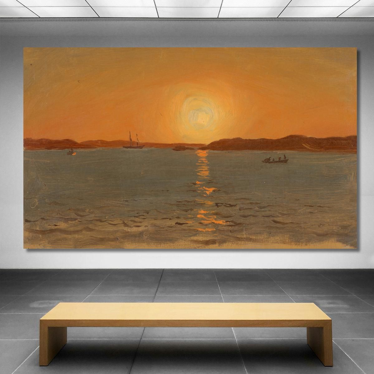 Newfoundland Cat Head Frederic Edwin Church fec57 canvas print 