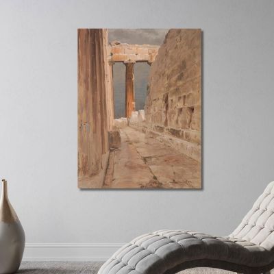 North Peristyle Of The Parthenon Athens Frederic Edwin Church fec62 canvas print 