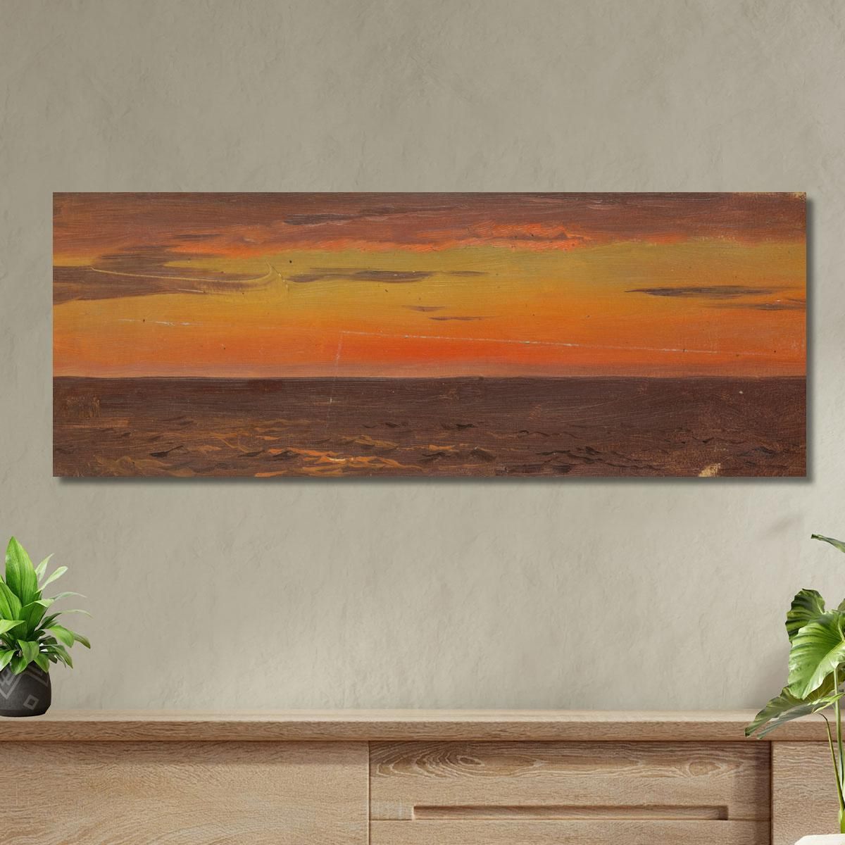 Seascape Frederic Edwin Church fec74 canvas print 