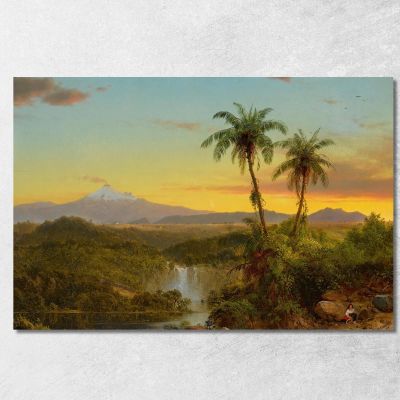 South American Landscape Ii Frederic Edwin Church fec75 canvas print 