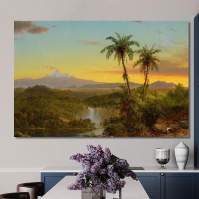 South American Landscape Ii Frederic Edwin Church fec75 canvas print 