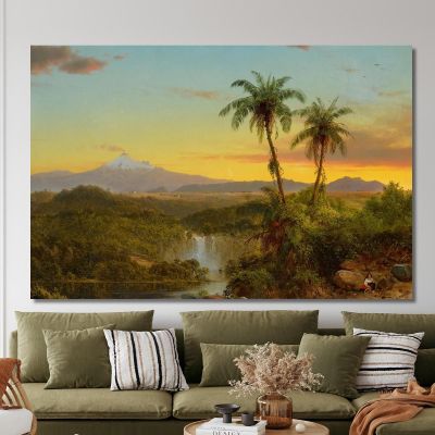 South American Landscape Ii Frederic Edwin Church fec75 canvas print 