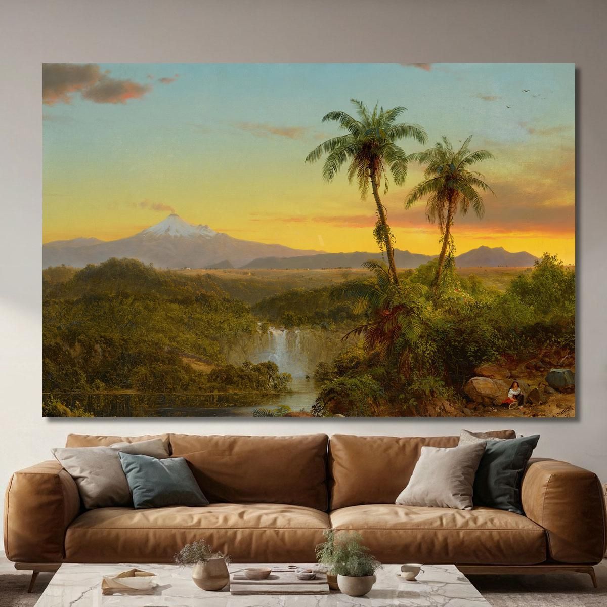 South American Landscape Ii Frederic Edwin Church fec75 canvas print 