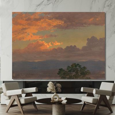 Sunset 2 Frederic Edwin Church fec81 canvas print 
