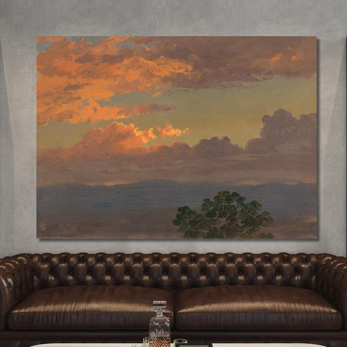 Sunset 2 Frederic Edwin Church fec81 canvas print 