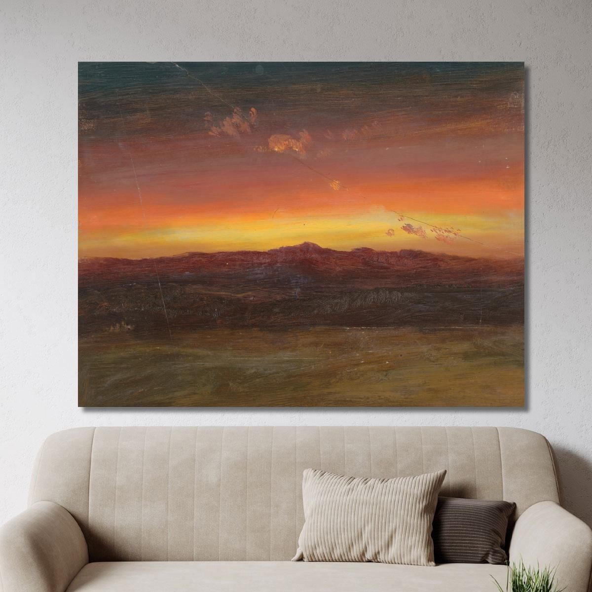 Sunset 5 Frederic Edwin Church fec83 canvas print 