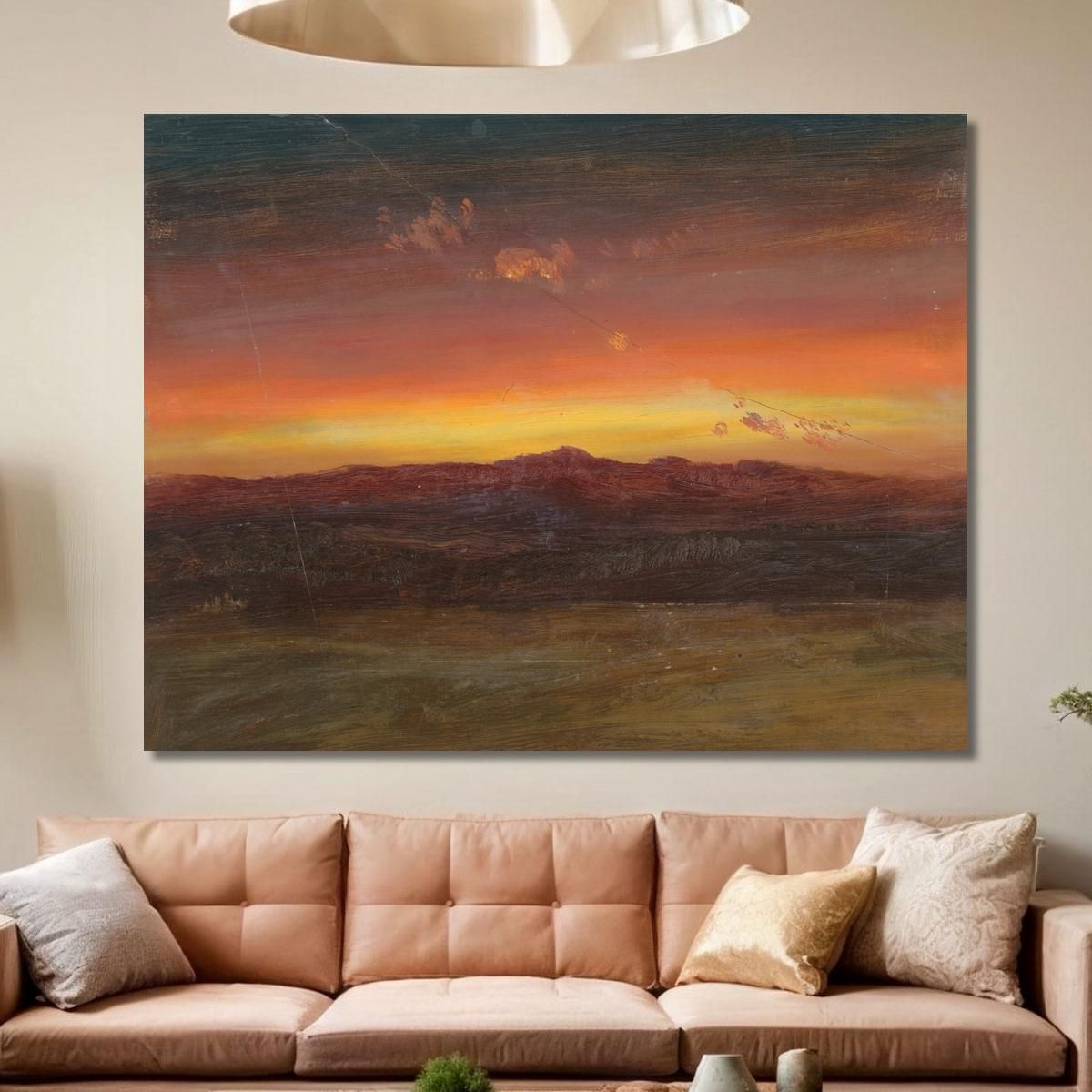 Sunset 5 Frederic Edwin Church fec83 canvas print 