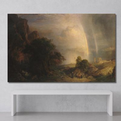 The Aegean Sea Frederic Edwin Church, fec100 canvas print