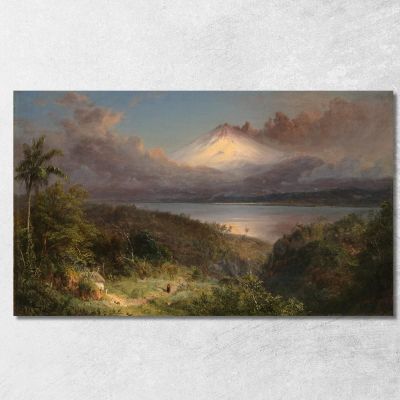 View Of Cotopaxi Frederic Edwin Church fec122 canvas print 