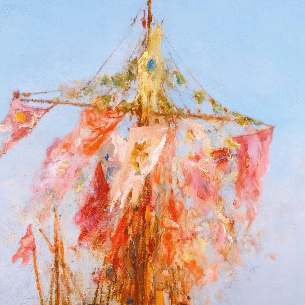 Decorated Boat On The Basin Venice Félix Ziem fzm6 canvas print