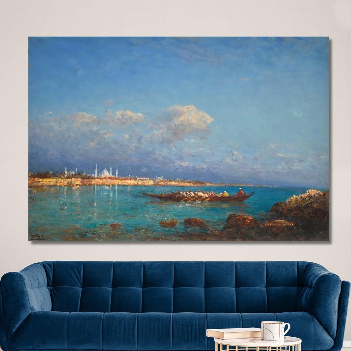 Constantinople From The Sea Of Marmara Félix Ziem fzm18 canvas print 