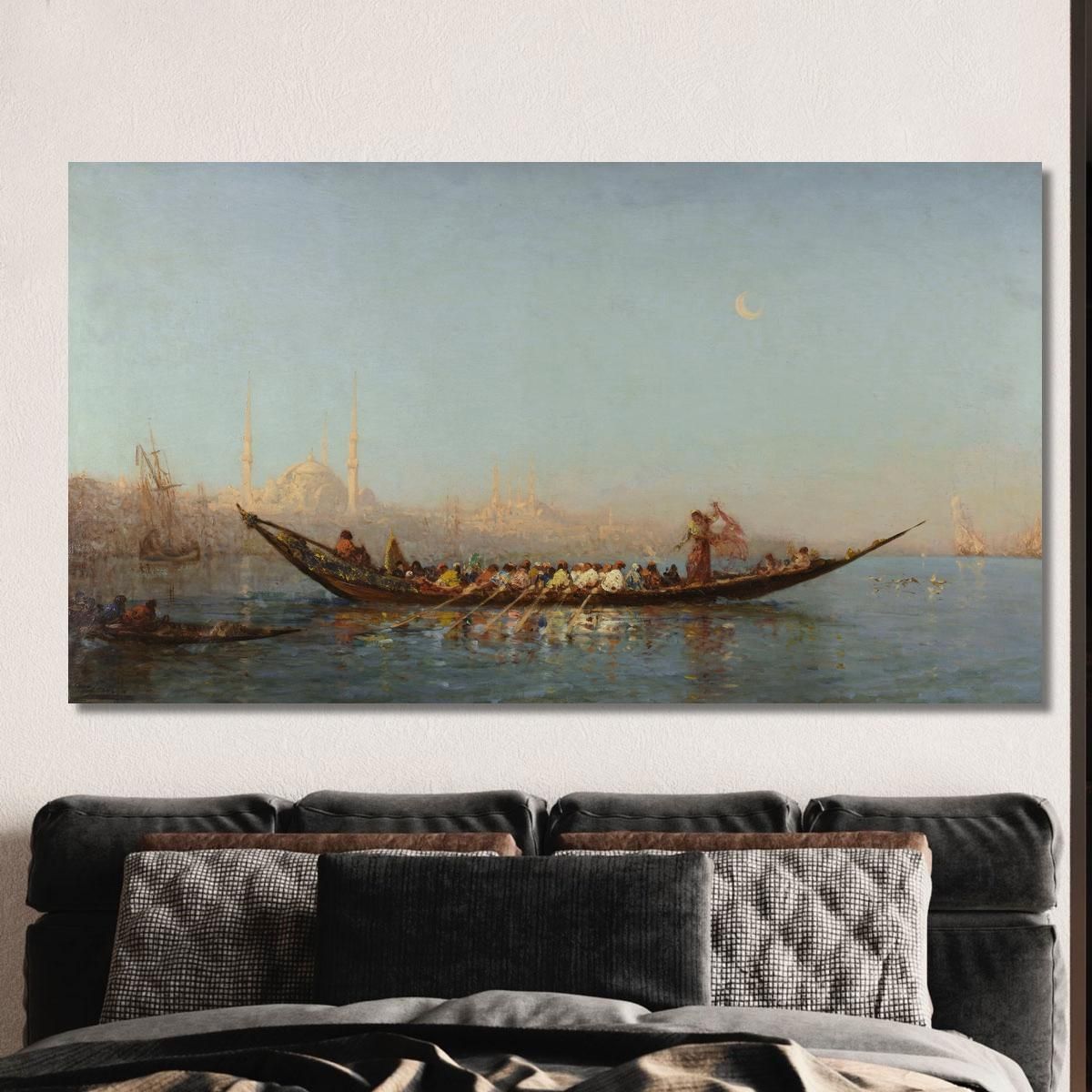 Constantinople The Sultana'S Caïque Félix Ziem fzm19 canvas print 