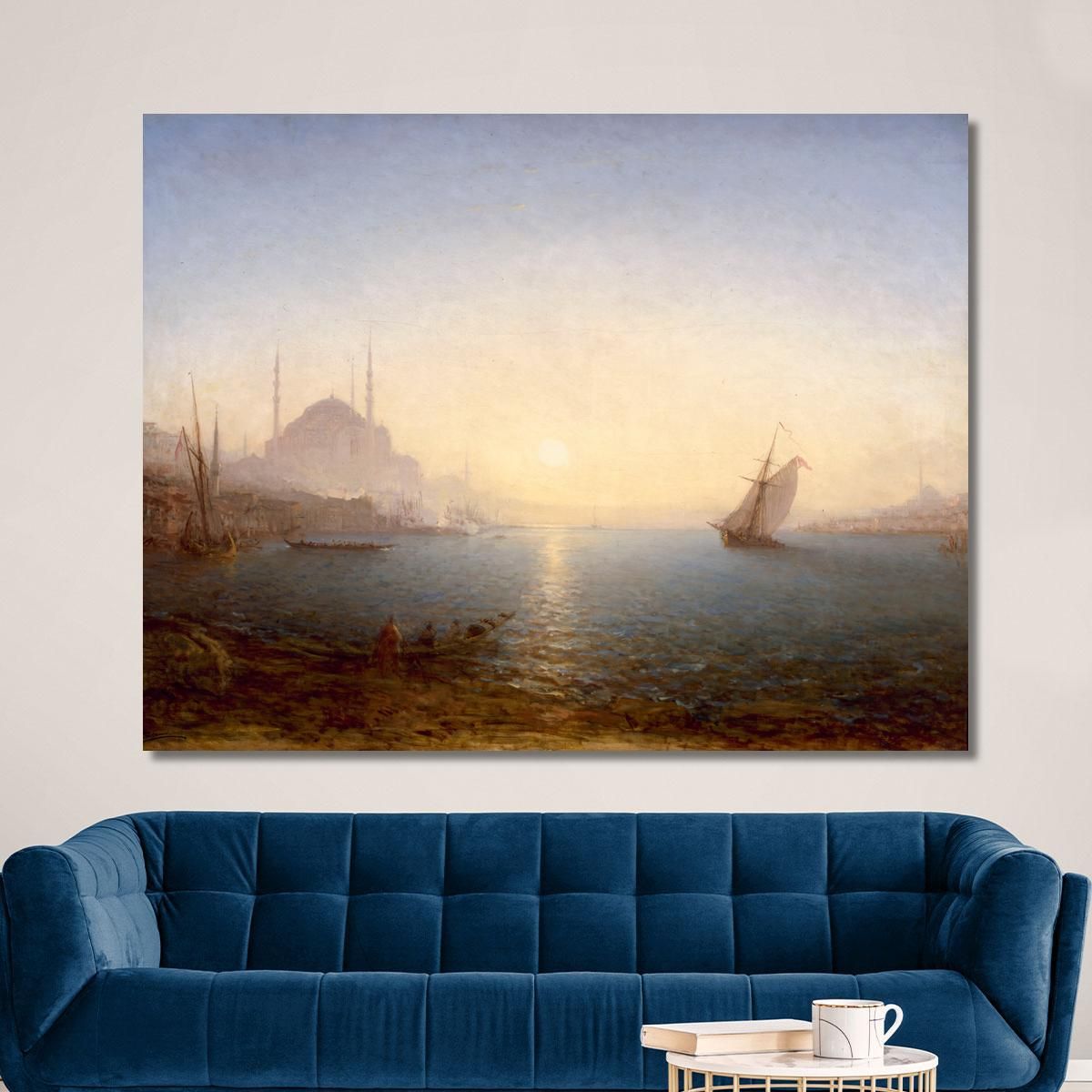 Constantinople Saint Sophia At Sunrise Félix Ziem fzm21 canvas print 