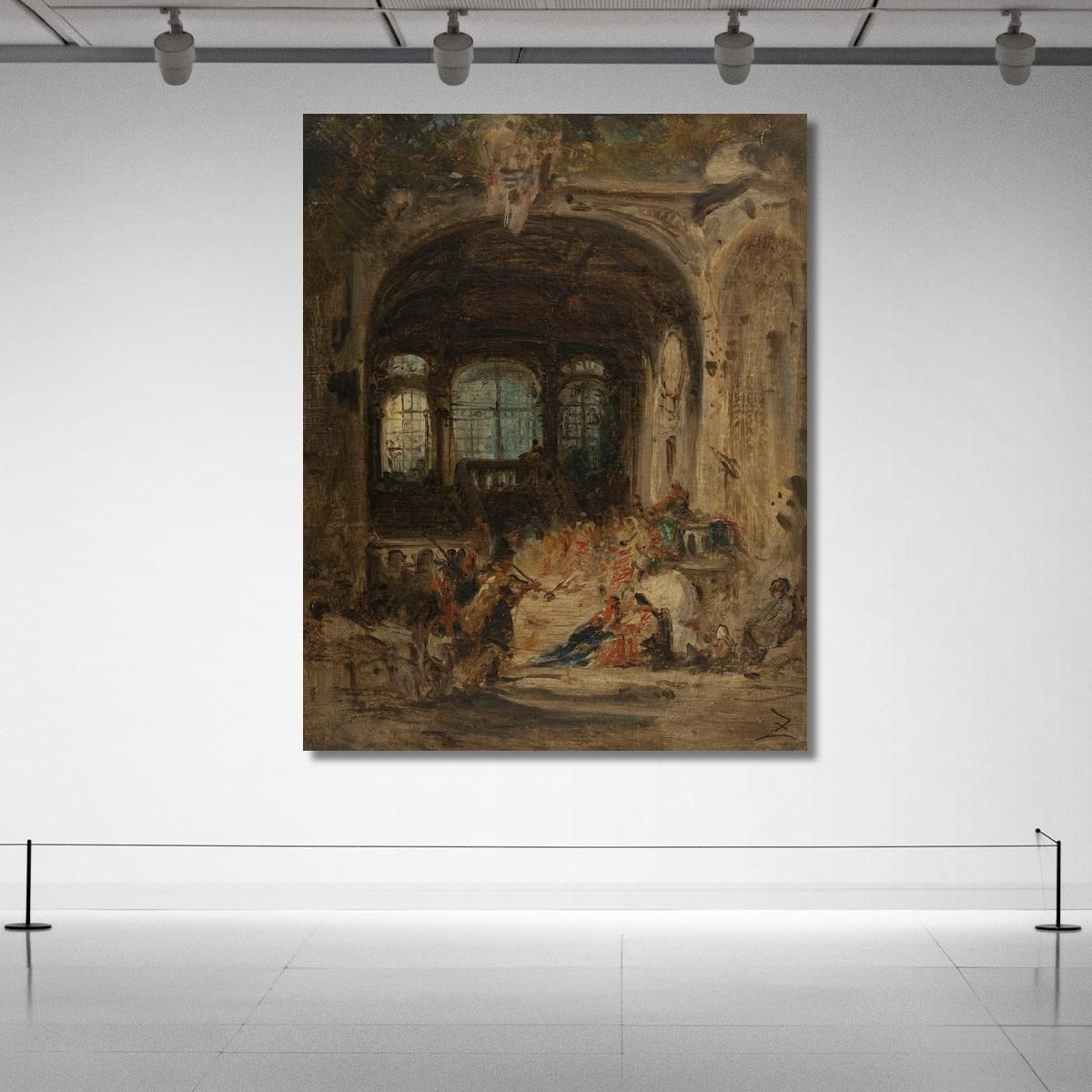 Festival In A Palace In Naples Félix Ziem fzm37 canvas print 