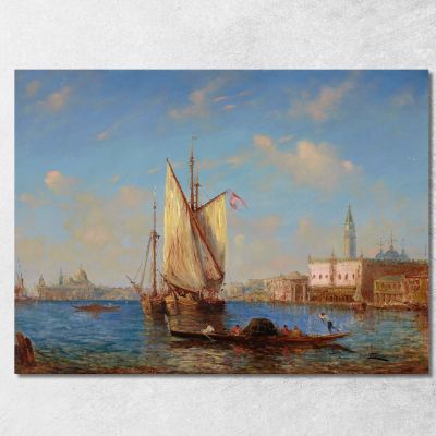 The Lagoon Venice Félix Ziem fzm57 canvas print 