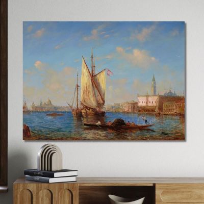 The Lagoon Venice Félix Ziem fzm57 canvas print 