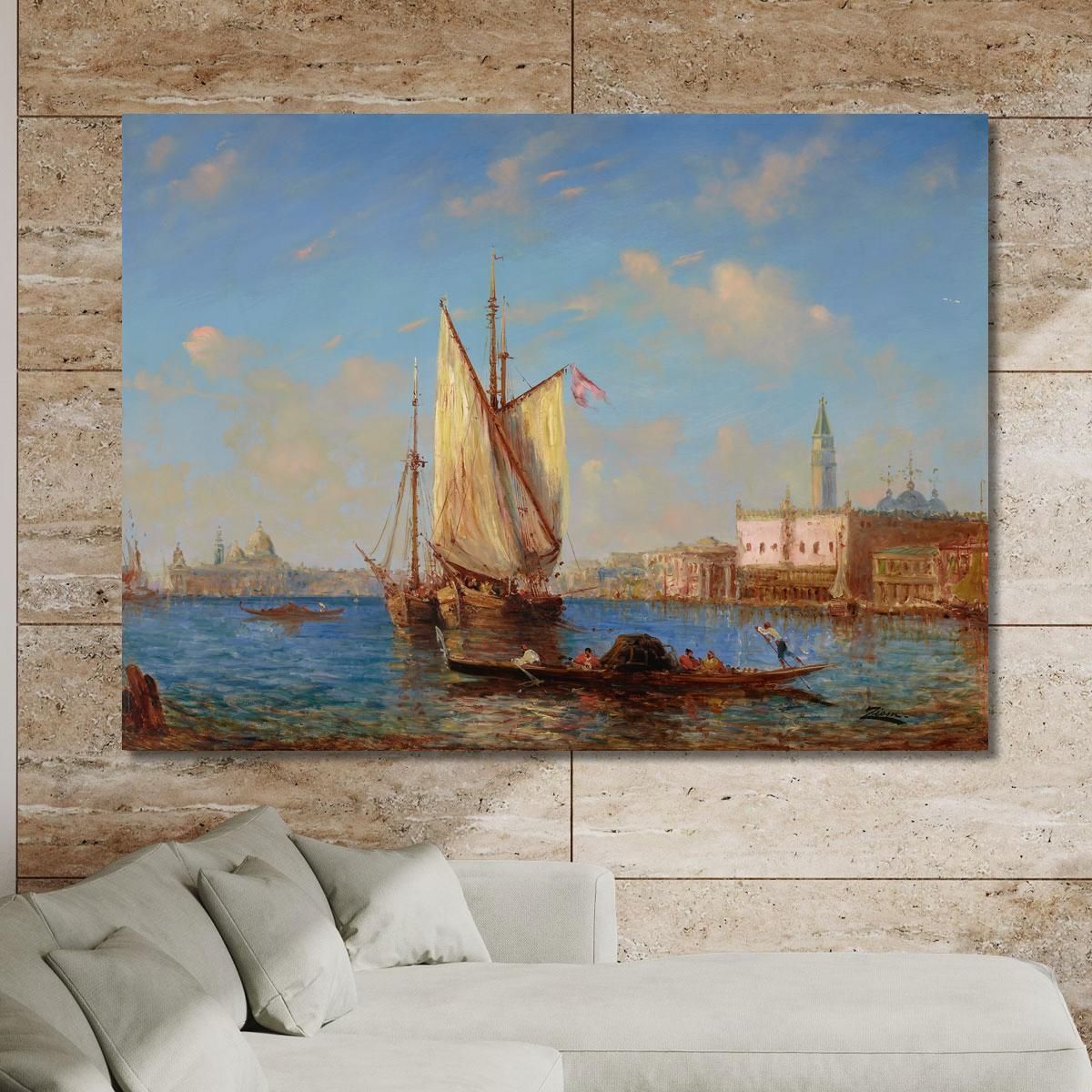 The Lagoon Venice Félix Ziem fzm57 canvas print 
