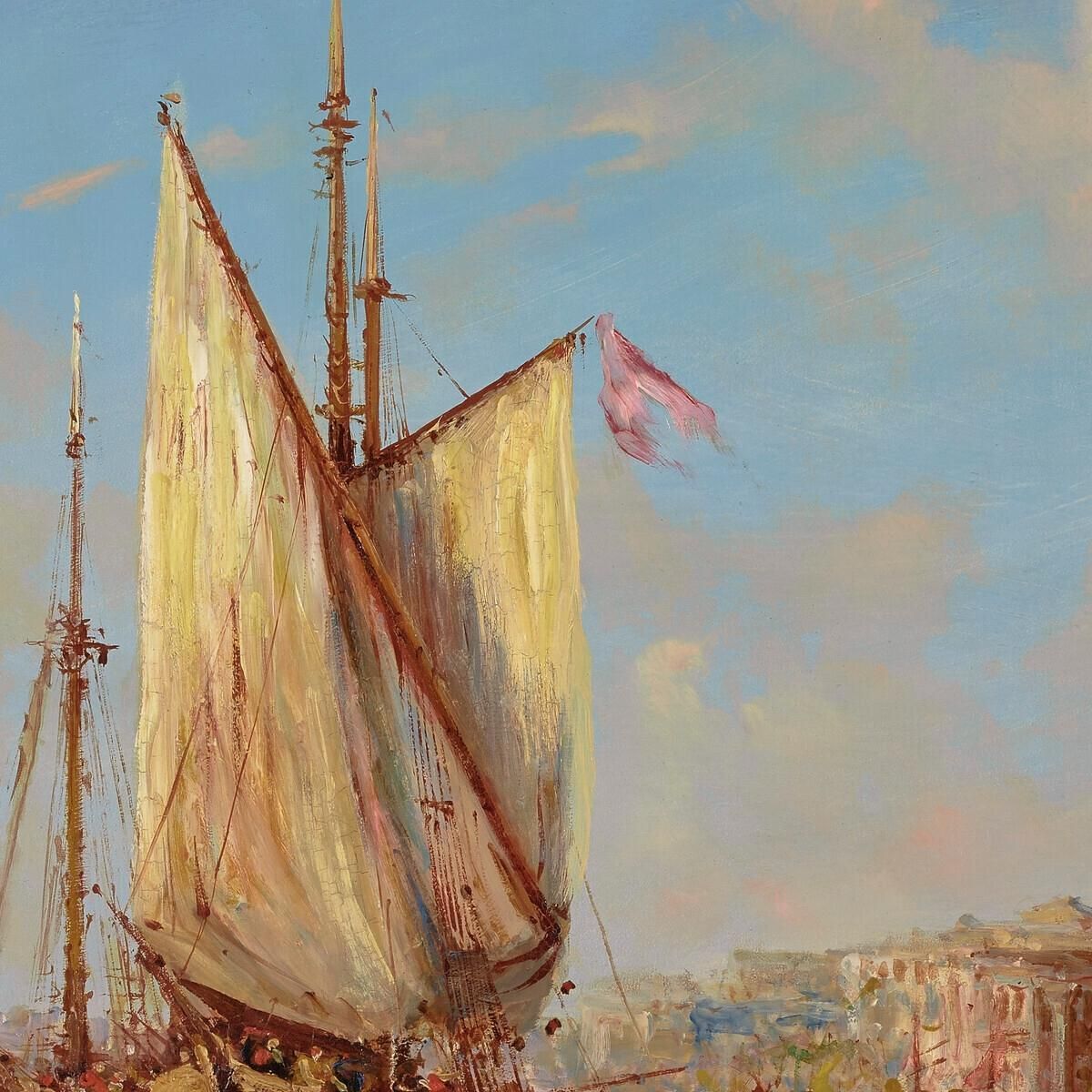 The Lagoon Venice Félix Ziem fzm57 canvas print