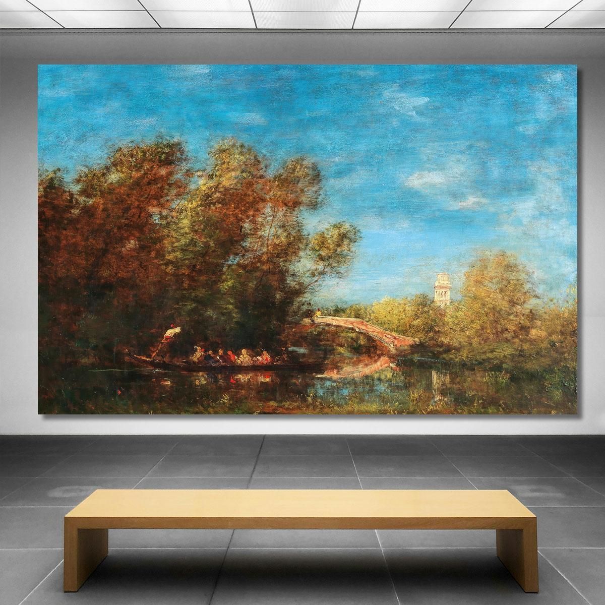 The Gardens Of Venice Félix Ziem fzm80 canvas print 