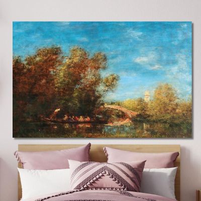 The Gardens Of Venice Félix Ziem fzm80 canvas print 