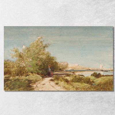 Martigues In Front Of Ziem'S House Félix Ziem fzm94 canvas print 