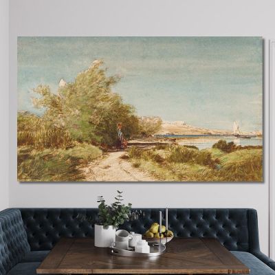 Martigues In Front Of Ziem'S House Félix Ziem fzm94 canvas print 