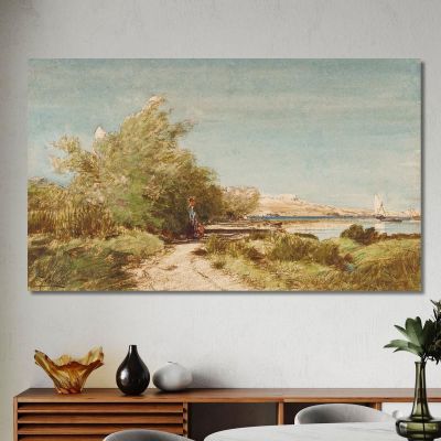 Martigues In Front Of Ziem'S House Félix Ziem fzm94 canvas print 