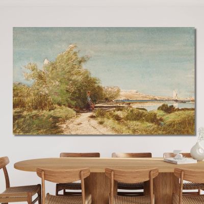 Martigues In Front Of Ziem'S House Félix Ziem fzm94 canvas print 