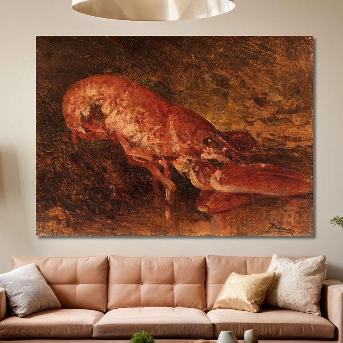 Still Life With Lobster Félix Ziem fzm97 canvas print 