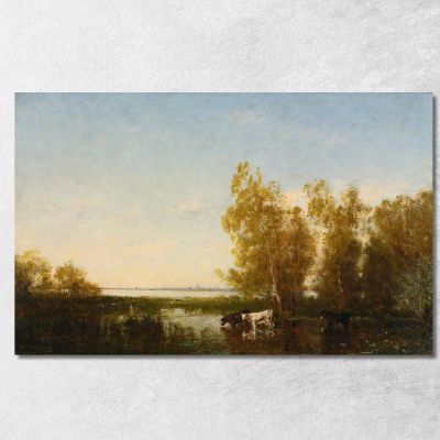 Dutch Landscape Félix Ziem fzm99 canvas print 