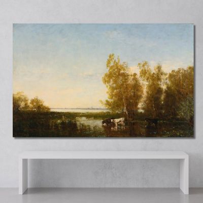 Dutch Landscape Félix Ziem fzm99 canvas print 