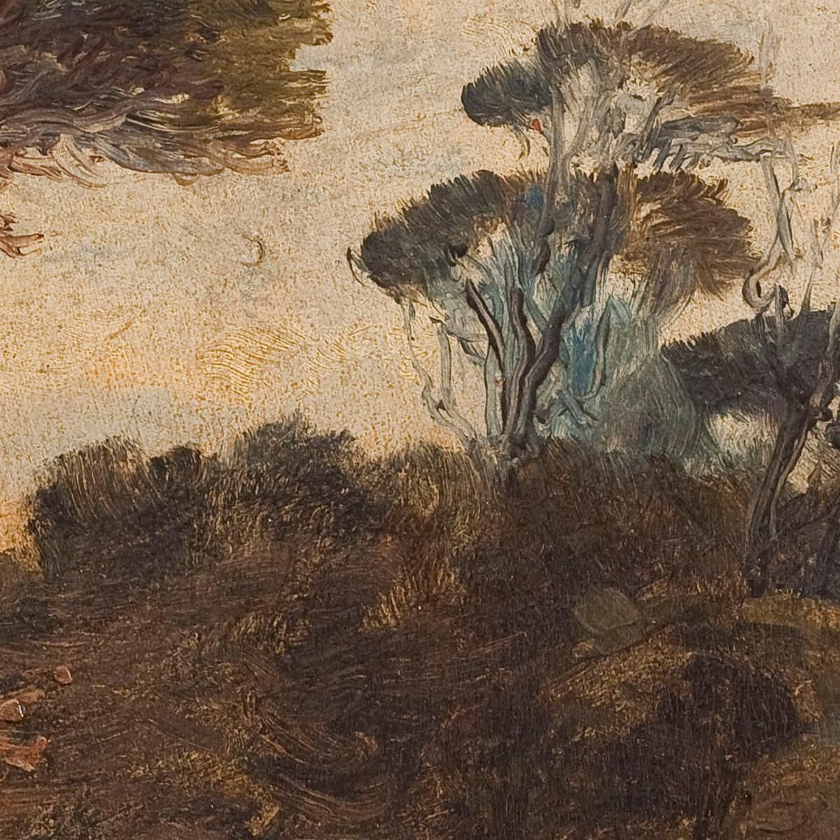 Stone Pines Near Naples Félix Ziem fzm101 canvas print