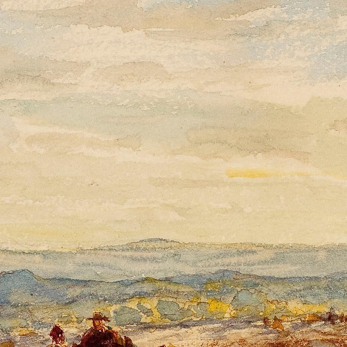 Fishermen In Antibes Félix Ziem fzm104 canvas print