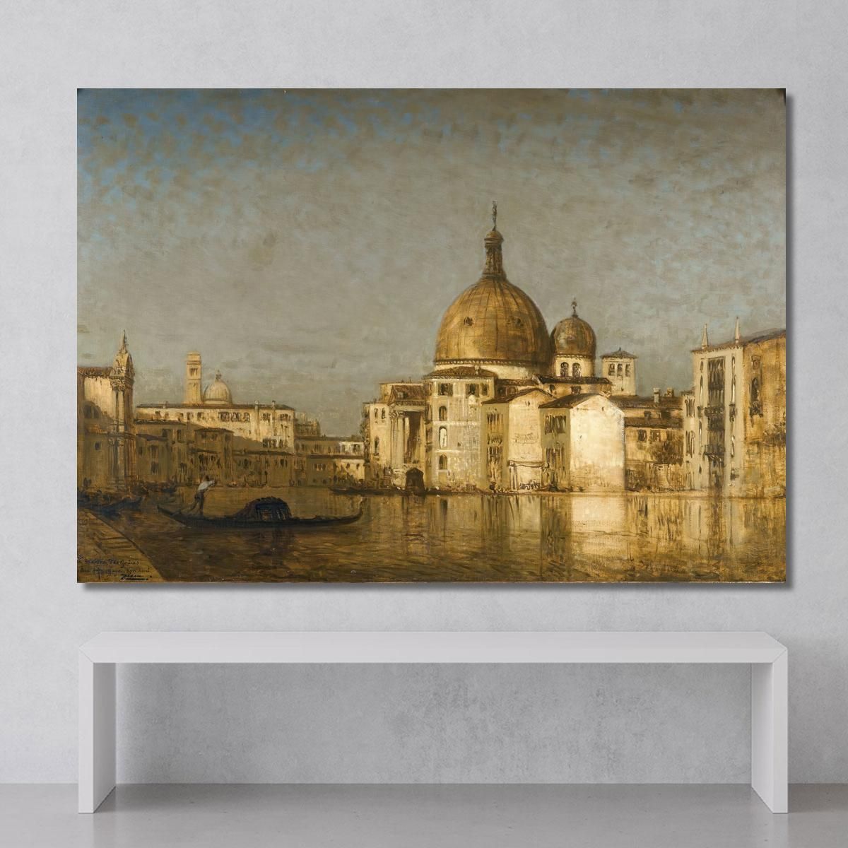 San Simeone Piccolo Beyond The Grand Canal Venice Félix Ziem fzm116 canvas print 