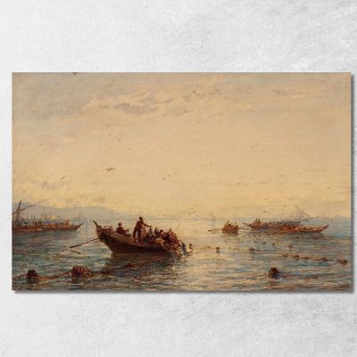 Sausset Tuna Fishing Félix Ziem fzm118 canvas print 